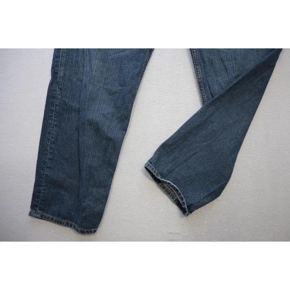 Levi's 550 Relaxed Fit Straight‎ Blue Denim Jeans Rugged Mens Size 44 x 32
